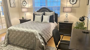 1 bedroom, iron/ironing board, travel crib, WiFi