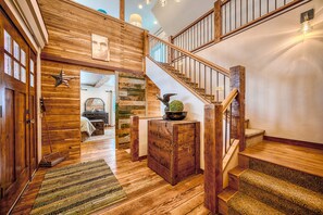 Interior - The Red Barn Retreat, a reclaimed  grain barn centrally located in Kalispell MT (Kalispell)