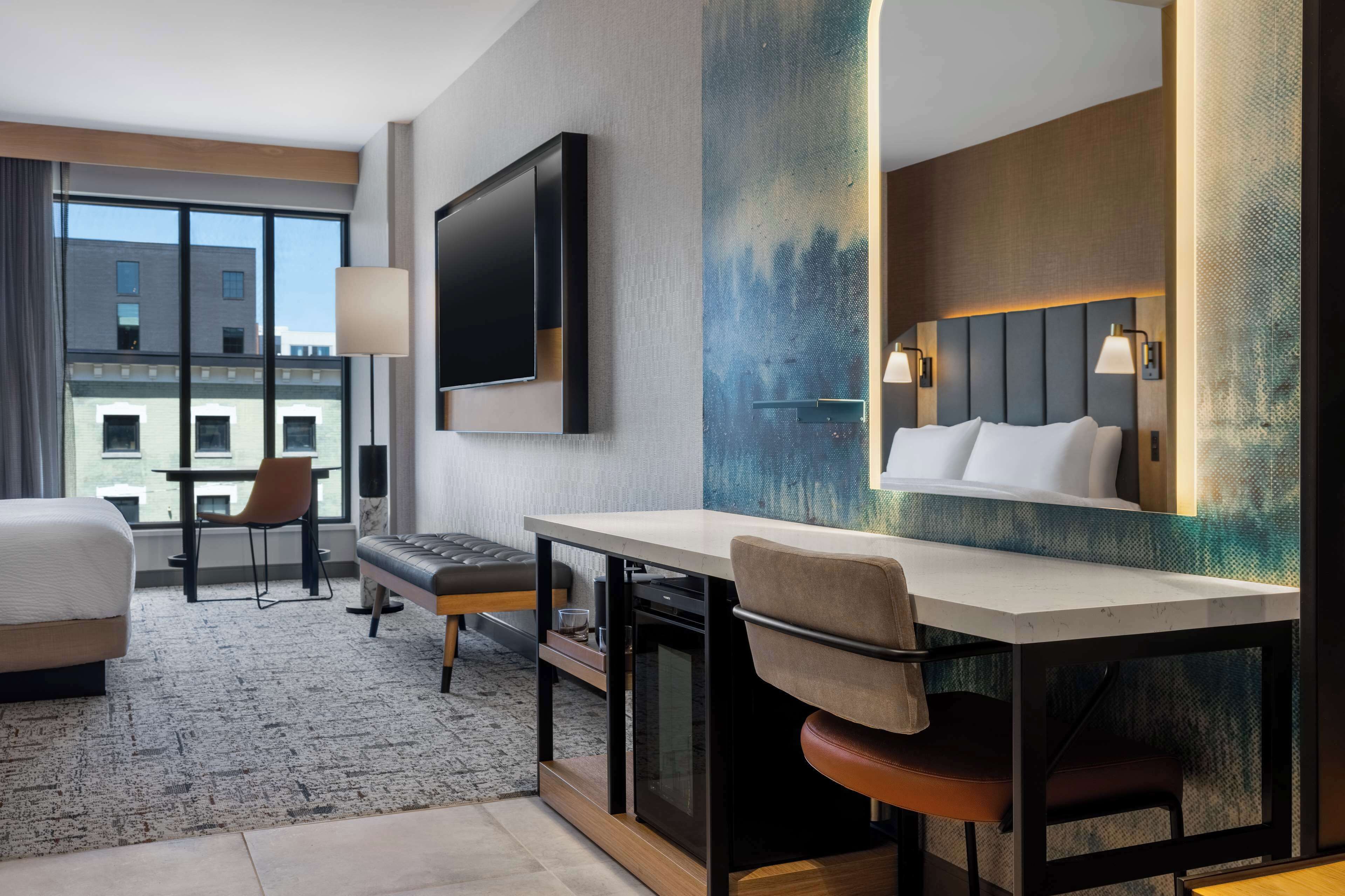 Desk, free WiFi, bed sheets