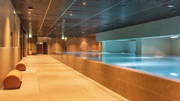 Indoor pool, seasonal outdoor pool