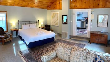 1 bedroom, desk, iron/ironing board, travel cot