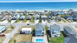 Exterior - Ocean Views,heated Pool, Hot tub,Elevator, EV Charger (Surf City)