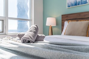 2 bilik tidur, peralatan tempat tidur premium, busa memori 