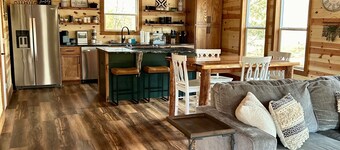 Livin on the Edge Cabin in Albert Pike Recreation Area. Beautiful place to stay!