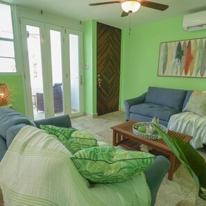 Living area - Relaxing Beachfront Condo (Aguada)