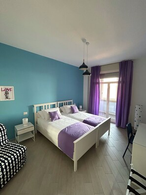 Room, 2 Single Beds, City View, Tower | Frette Italian sheets, premium bedding, memory-foam beds, minibar - KJ Art Rooms (Naples)