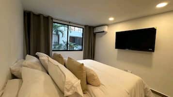 1 bedroom, in-room safe, iron/ironing board, travel crib