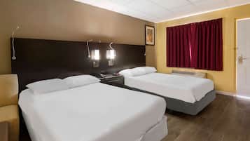 Standard Room, 2 Double Beds, Non Smoking | Desk, free WiFi