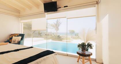 LN 5 Casa del Encanto frente al Mar del Norte con Piscina