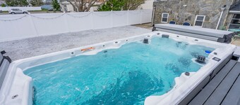 Seaside Heights Home- All Season Swim Spa with Bay Views & Game room!