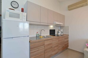Fridge, microwave, stovetop, coffee/tea maker - Holiday apartment with air conditioning (Valbandon)