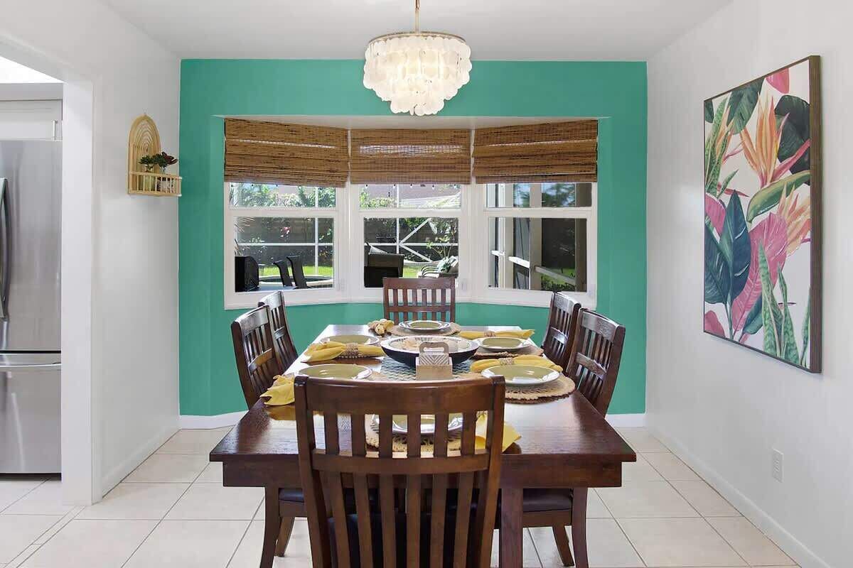Dining table for six
