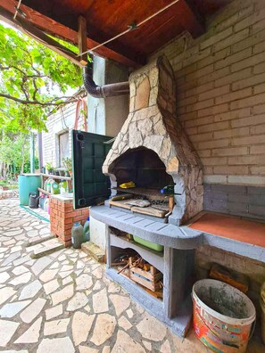 Terrace/patio - Holiday apartment with air conditioning (Ližnjan)