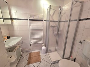 Een douche, een haardroger