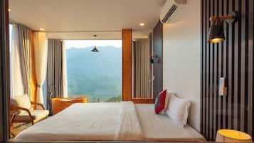 Panoramic Double Room, 1 King Bed, Hot Tub, Mountain View | View from room