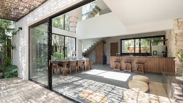 Villa 12 | Living area | 55-inch flat-screen TV with digital channels, Netflix