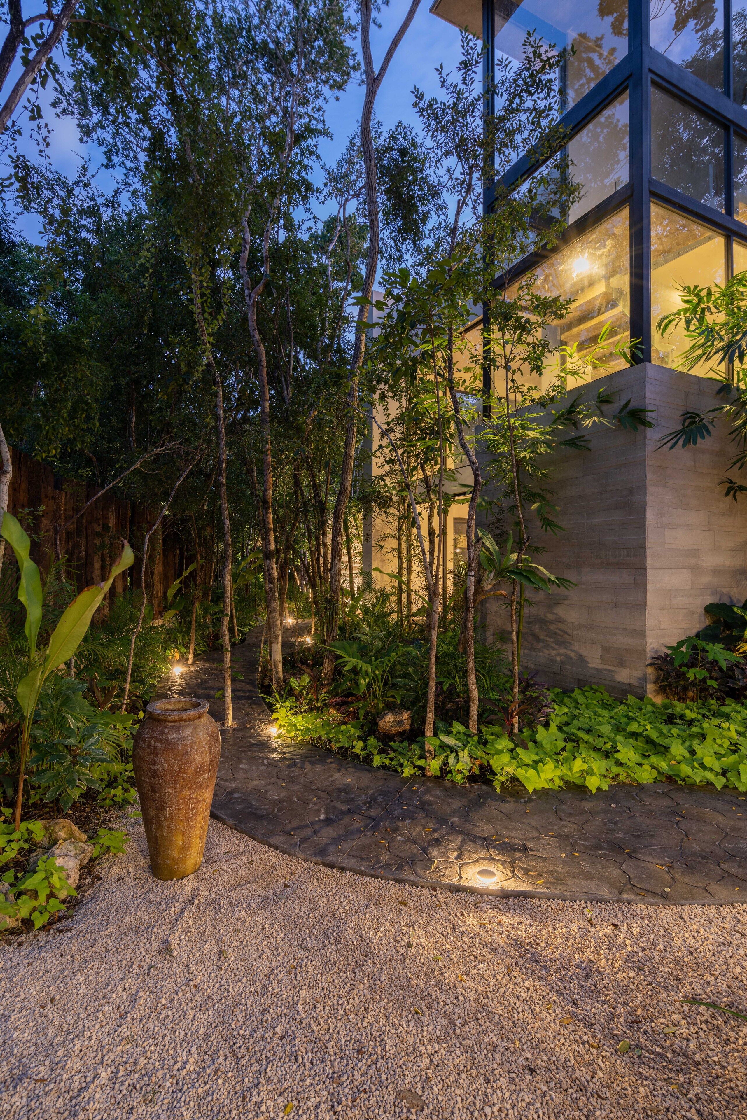 Front of property - evening/night
