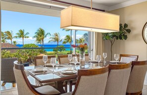 Dining - Maui Resort Rentals: Honua Kai Hokulani 250 – 3BR Oceanfront Residence w/ B.B.Q on Balcony! (Lahaina)