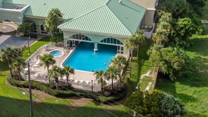 Indoor pool, outdoor pool