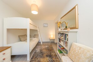 3 bedrooms, iron/ironing board, travel cot, WiFi