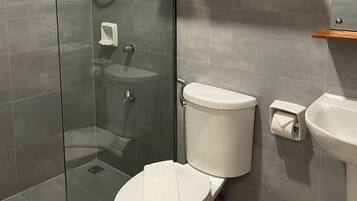 Free toiletries, bidet, towels