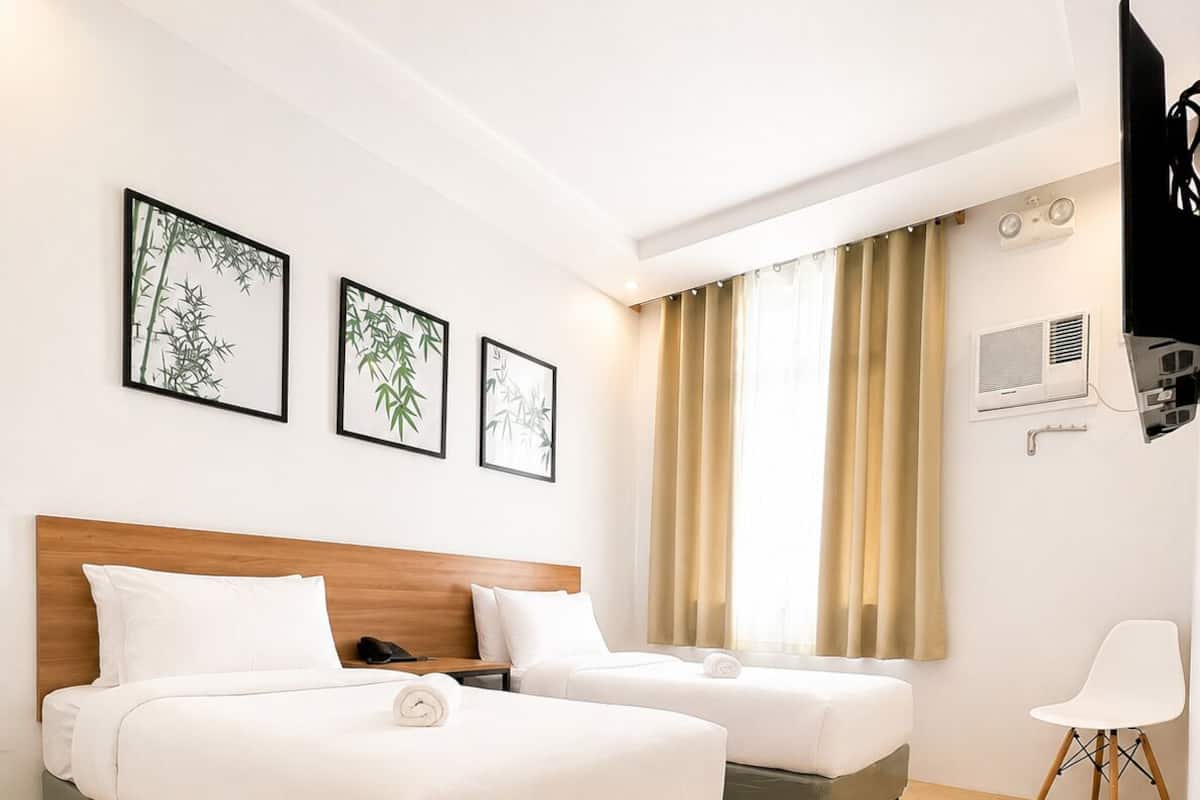 Standard-Zweibettzimmer, 2 Einzelbetten | Hochwertige Bettwaren, Daunenbettdecken, kostenloses WLAN, Bettwäsche