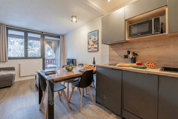 Kitchen and dining area