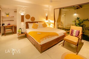 Villa, vista al jardín, junto a la playa | 1 habitación, ropa de cama de alta calidad, edredón y wifi gratis 
