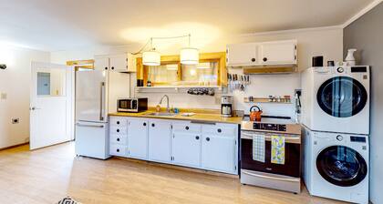 Dog-friendly, eco-conscious home with great yard & EV charger, near the beach