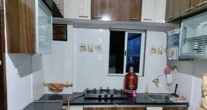1BHK Kitchen,R O Water,AC,Geyser,Fridge,TV,W.M/C