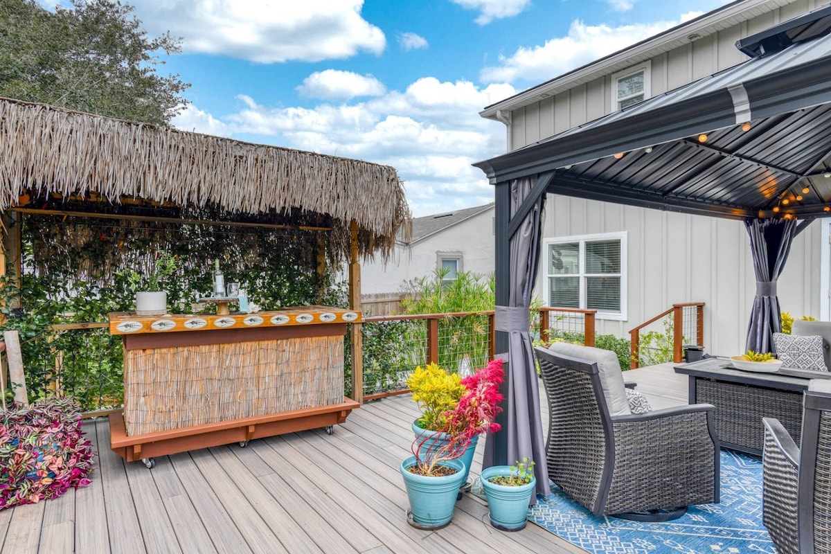 Photo 26 of Brand New Island Life- Garden Hot Tub, Tiki Bar, Gourmet Grill & Kitchen, Walk Downtown, Restaurants
