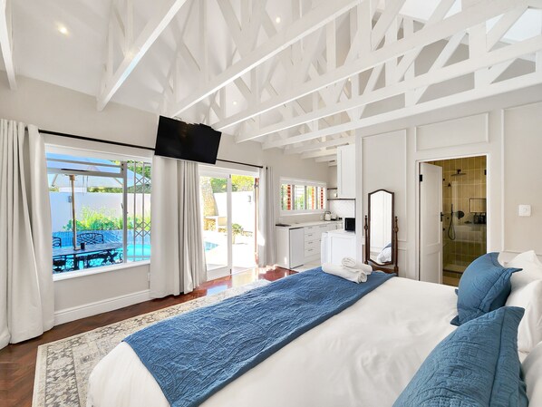 1 室のベッドルーム、アイロン / アイロン台、WiFi (無料)、ベッドシーツ