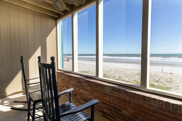 Interior - Oceanfront Studio with King Bed and Porch 1st Fl (Pawleys Island)