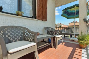 Terrace/patio - Holiday apartment with air conditioning (Pula)