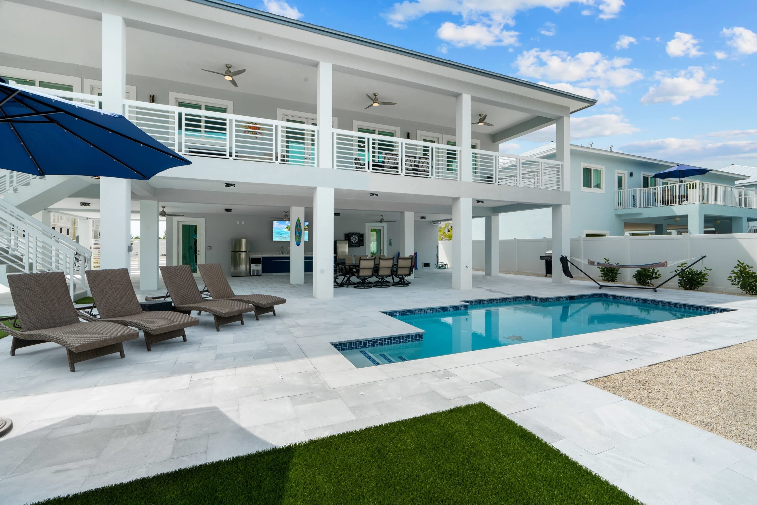 A heated pool
