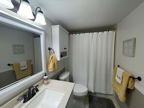 Hair dryer, towels - Beachfront 2BR, 2BA condo with heated pool and WiFi in Marco Island. (Marco Island)