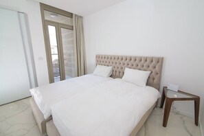 2 soverom, strykejern/-brett, reiseseng for barn og wi-fi