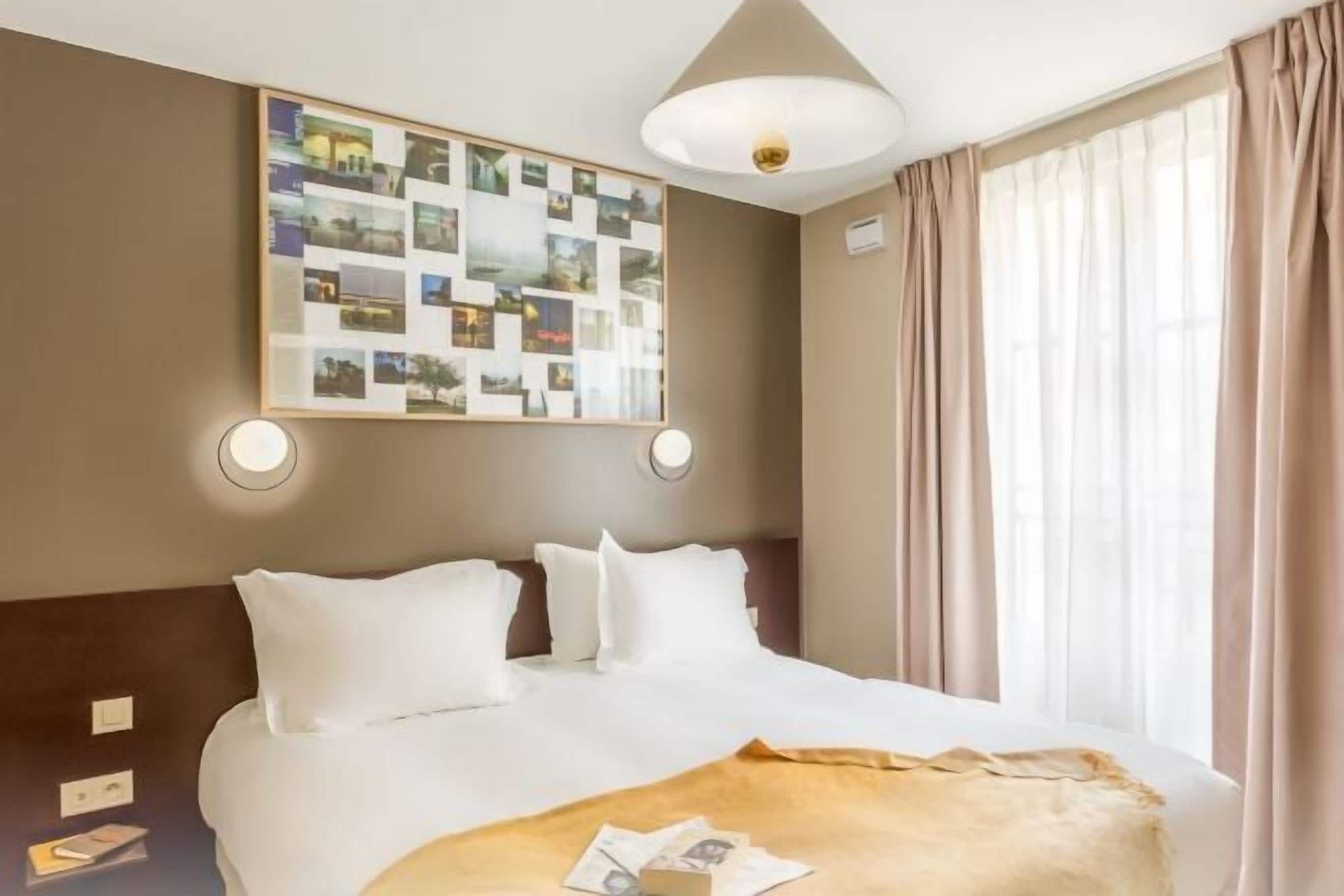 Blackout curtains, iron/ironing board, free WiFi, bed sheets