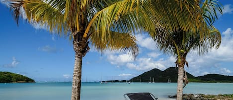 Sun-loungers, beach towels