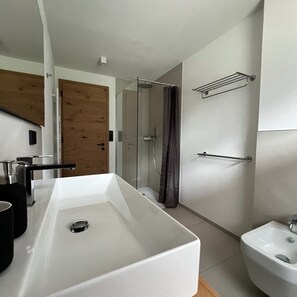 Regadera, amenidades de baño ecológicas, secadora de cabello, bidet 