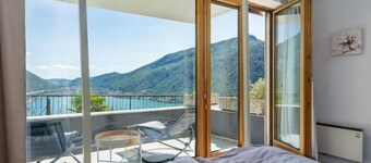 Spectacular view on lake Lugano - Two-rooms duplex