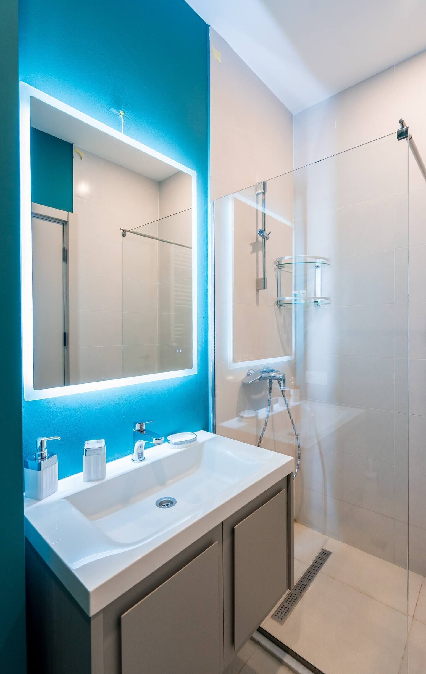 Towels, soap, toilet paper