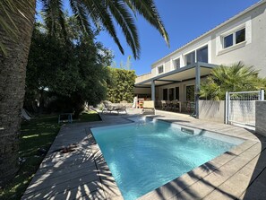 A heated pool