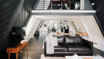 TV, fireplace, offices