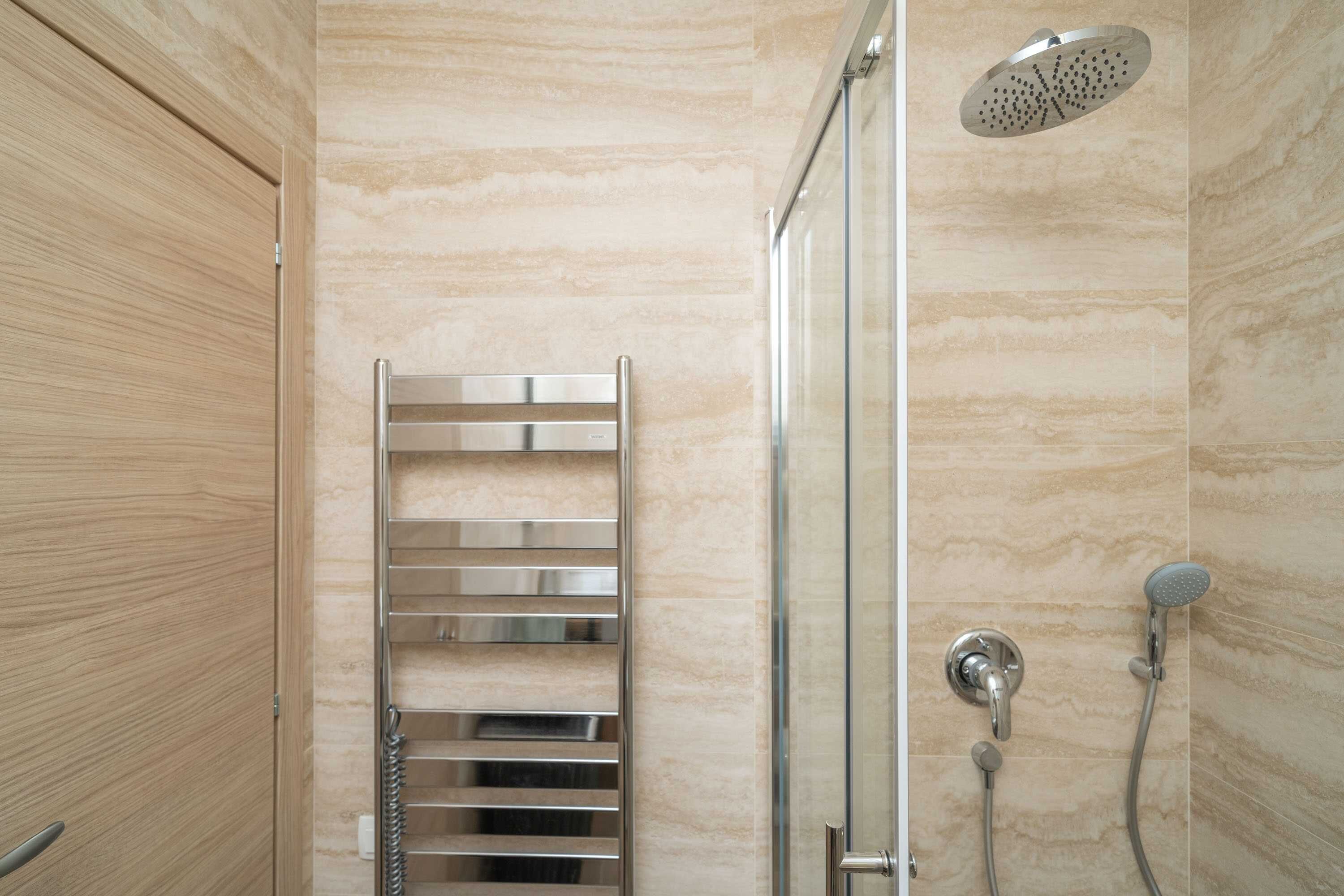 Villa (Three Bedroom Villa with Terrace) | Bathroom | Shower, towels