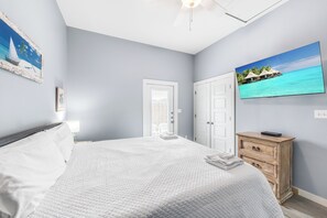 1 soverom, strykejern/-brett, wi-fi (inkludert) og sengetøy