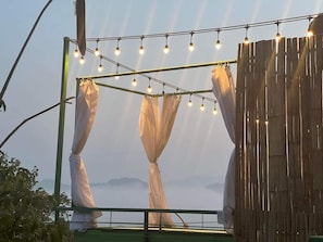 Quarto casal luxo | Terraço/pátio