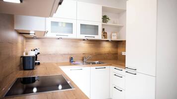 Frigorífico, horno, placa de cocina y lavavajillas