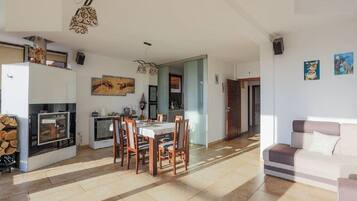 Family Apartment | Individually furnished, laptop workspace, blackout drapes