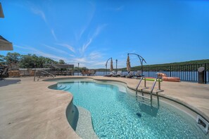 Outdoor pool, a heated pool - The Lighthouse - Amazing 7,000 SF Home - Private Heated Pool & Golf Course (Osage Beach)
